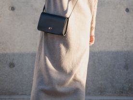 クラシックレザーショルダーバック【classic】｜カームブラック